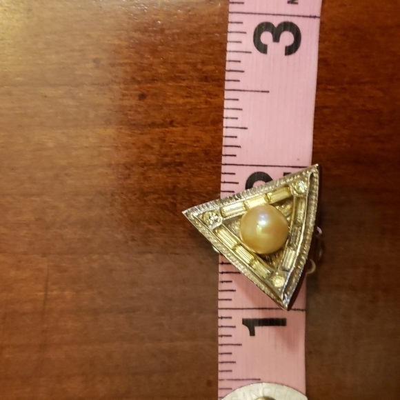 Vintage Art Deco Style Clip On Earrings 2583988 patent number engraved EUC - Picture 9 of 10